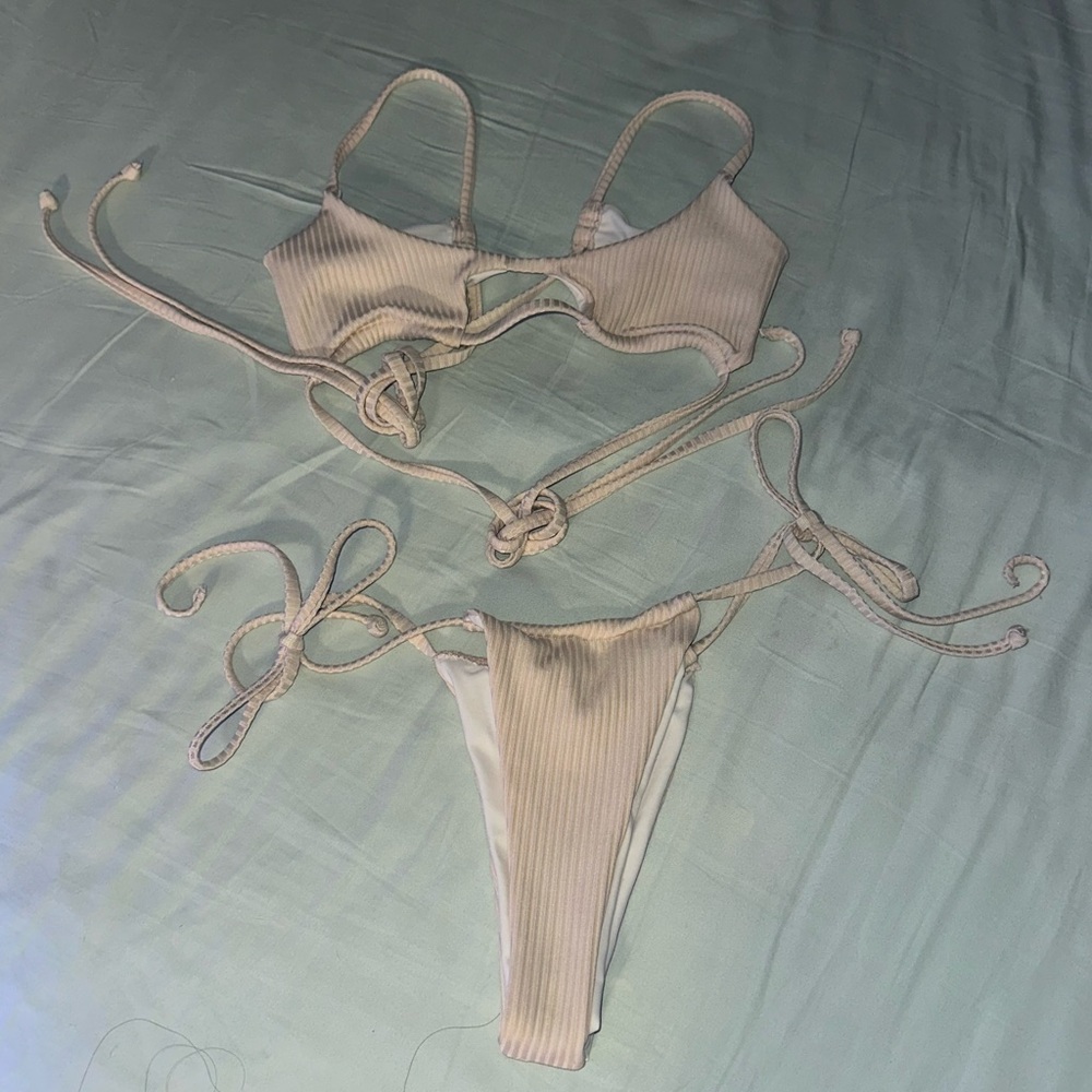 TAI SWIM White Bikini Bottom